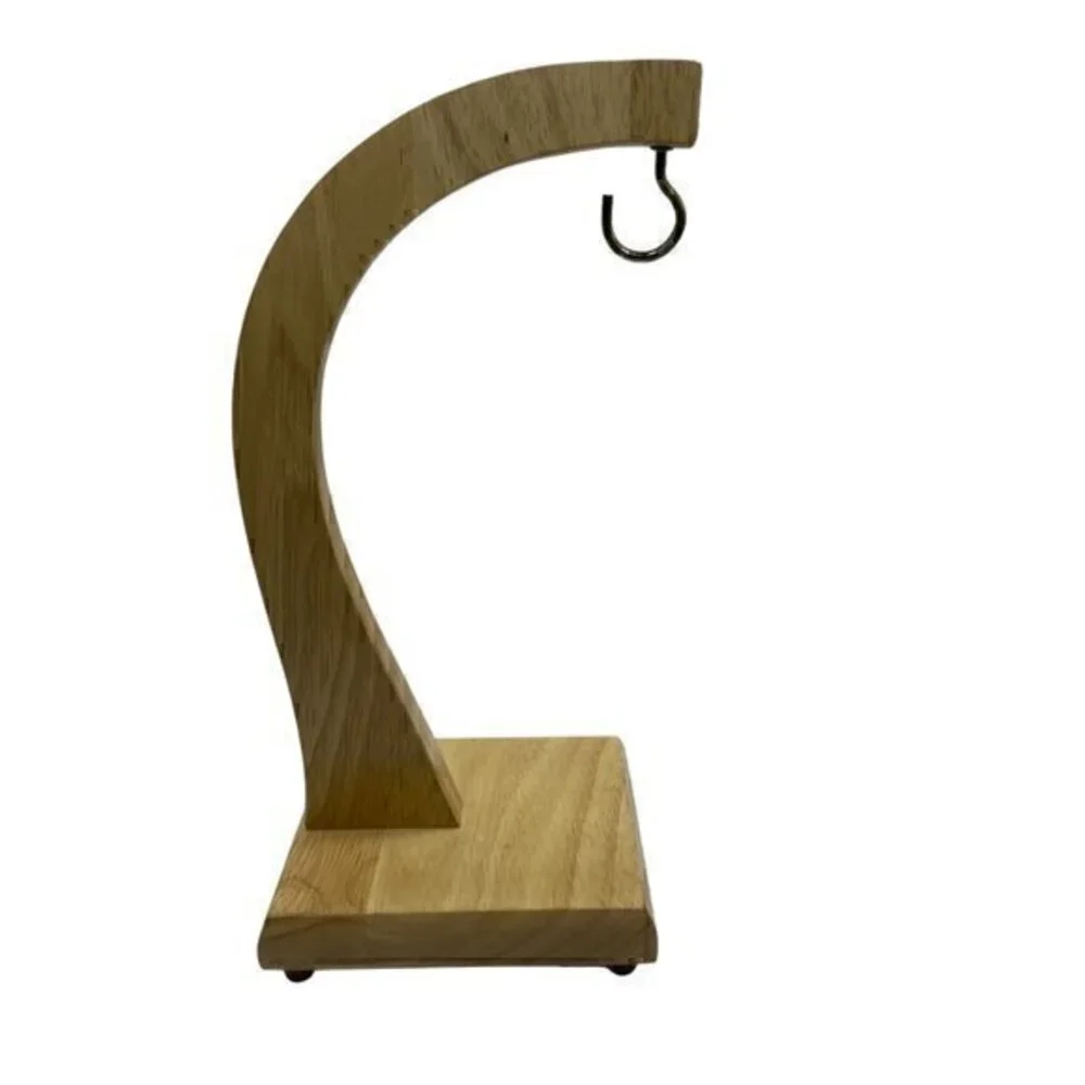 Vintage Pomerantz Natural Solid Wood Banana Tree Holder MCM
